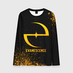 Лонгслив мужской Evanescence - gold gradient, цвет: 3D-принт