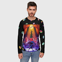 Лонгслив мужской Pomni looking for exit the Amazing Digital Circus, цвет: 3D-принт — фото 2