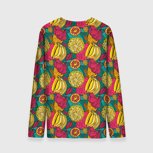 Мужской лонгслив Банановые грозди / 3D-принт – фото 2