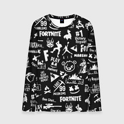 Мужской лонгслив Fortnite alllogo black