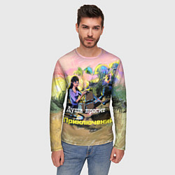 Лонгслив мужской Девушка нашла клад, цвет: 3D-принт — фото 2
