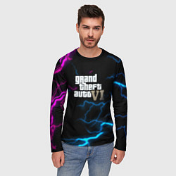 Лонгслив мужской Grand theft auto storm, цвет: 3D-принт — фото 2