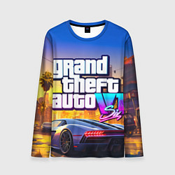 Мужской лонгслив Grand theft auto 6 street vice city