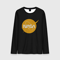 Мужской лонгслив NASA yellow logo