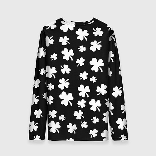 Мужской лонгслив Black clover pattern anime / 3D-принт – фото 2