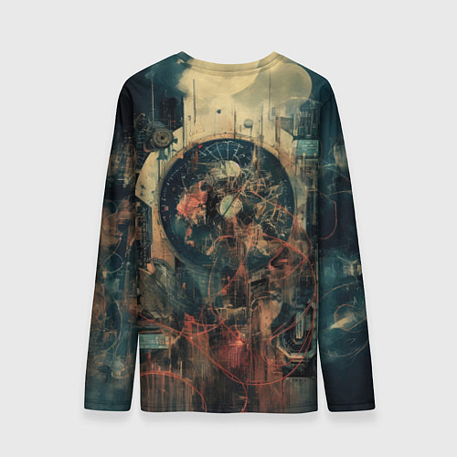 Мужской лонгслив Алый ксеноморф / 3D-принт – фото 2