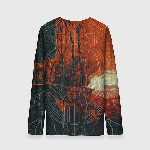 Мужской лонгслив Боец из братства стали / 3D-принт – фото 2
