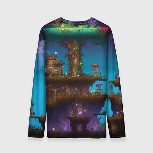 Мужской лонгслив Terraria big tree / 3D-принт – фото 2