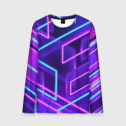 Лонгслив мужской Neon Geometric, цвет: 3D-принт