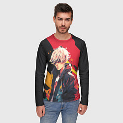 Лонгслив мужской Стильный парниша, цвет: 3D-принт — фото 2