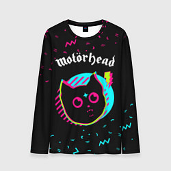 Лонгслив мужской Motorhead - rock star cat, цвет: 3D-принт