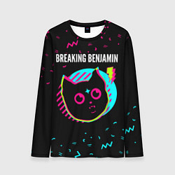 Мужской лонгслив Breaking Benjamin - rock star cat