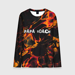 Лонгслив мужской Papa Roach red lava, цвет: 3D-принт