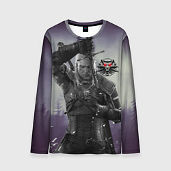 Мужской лонгслив Ведьмак на охоте