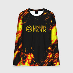 Мужской лонгслив Linkin park огненный стиль