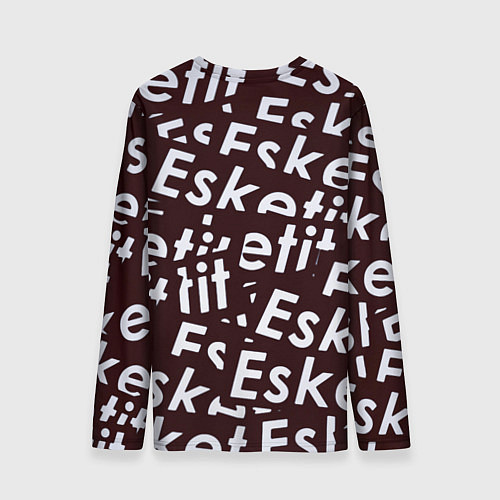 Мужской лонгслив Esskeetit logo pattern / 3D-принт – фото 2