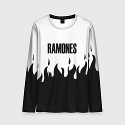 Лонгслив мужской Ramones fire black rock, цвет: 3D-принт