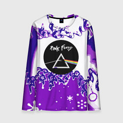 Мужской лонгслив Pink floyd violet splash