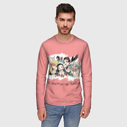 Лонгслив мужской Персонажи клинок рассекающий демонов, цвет: 3D-принт — фото 2