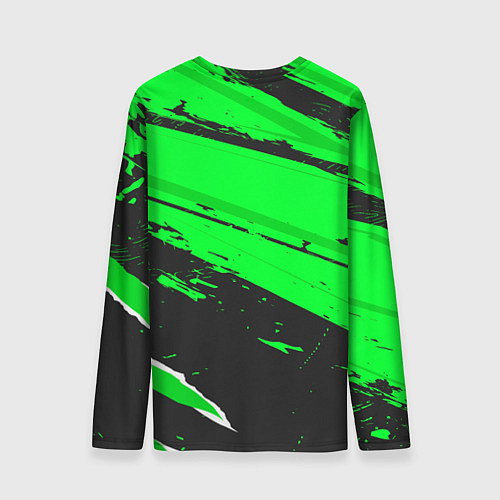 Мужской лонгслив PSV sport green / 3D-принт – фото 2