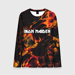 Мужской лонгслив Iron Maiden red lava