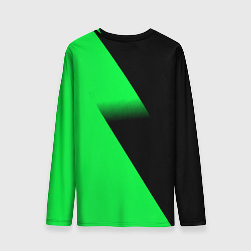 Мужской лонгслив Skoda green line geometry / 3D-принт – фото 2