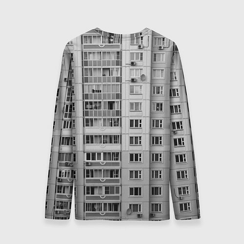 Мужской лонгслив Эстетика панельки / 3D-принт – фото 2