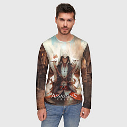 Лонгслив мужской Assassins creed большой город, цвет: 3D-принт — фото 2
