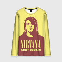 Лонгслив мужской Kurt Cobain Nirvana, цвет: 3D-принт