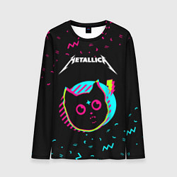 Мужской лонгслив Metallica - rock star cat