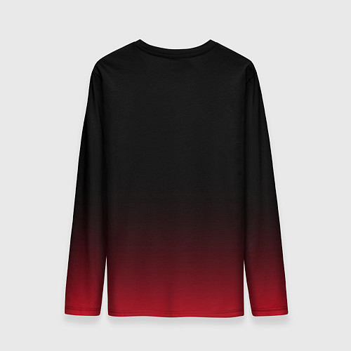 Мужской лонгслив Dark side тёмная сторона градиент красно-чёрный / 3D-принт – фото 2