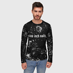 Лонгслив мужской Nine Inch Nails black ice, цвет: 3D-принт — фото 2