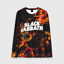 Мужской лонгслив Black Sabbath red lava