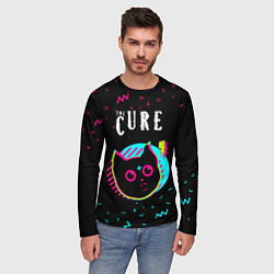 Лонгслив мужской The Cure - rock star cat, цвет: 3D-принт — фото 2