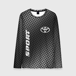 Лонгслив мужской Toyota sport carbon, цвет: 3D-принт