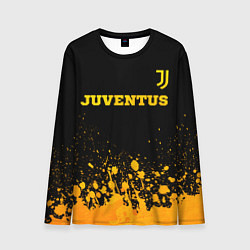 Мужской лонгслив Juventus - gold gradient посередине