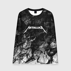 Лонгслив мужской Metallica black graphite, цвет: 3D-принт