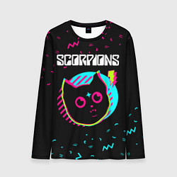 Лонгслив мужской Scorpions - rock star cat, цвет: 3D-принт
