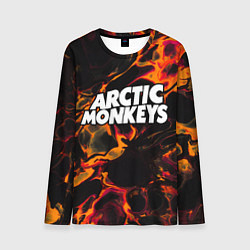 Лонгслив мужской Arctic Monkeys red lava, цвет: 3D-принт