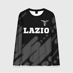 Мужской лонгслив Lazio sport на темном фоне посередине