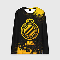 Мужской лонгслив Club Brugge - gold gradient