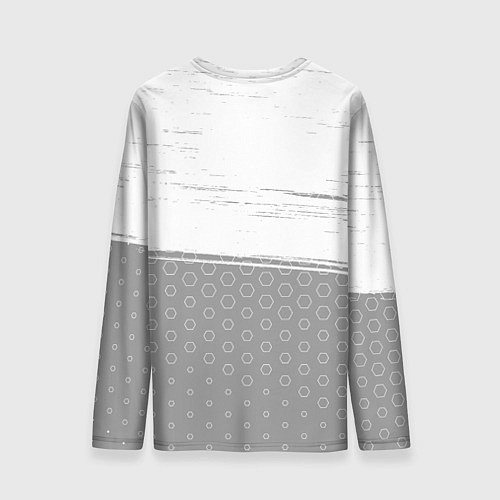 Мужской лонгслив Porto sport на светлом фоне посередине / 3D-принт – фото 2