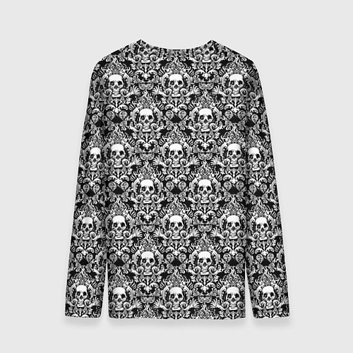 Мужской лонгслив Skull patterns / 3D-принт – фото 2