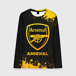 Лонгслив мужской Arsenal - gold gradient, цвет: 3D-принт