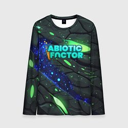 Мужской лонгслив Abiotic Factor logo bright neon