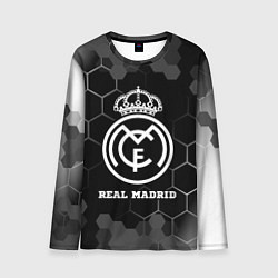 Мужской лонгслив Real Madrid sport на темном фоне