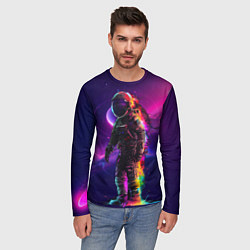 Лонгслив мужской Безлюдный космос, цвет: 3D-принт — фото 2