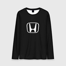 Мужской лонгслив Honda white logo