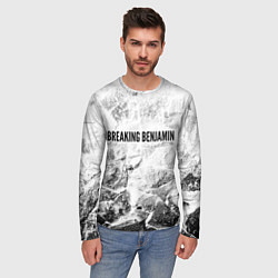 Лонгслив мужской Breaking Benjamin white graphite, цвет: 3D-принт — фото 2