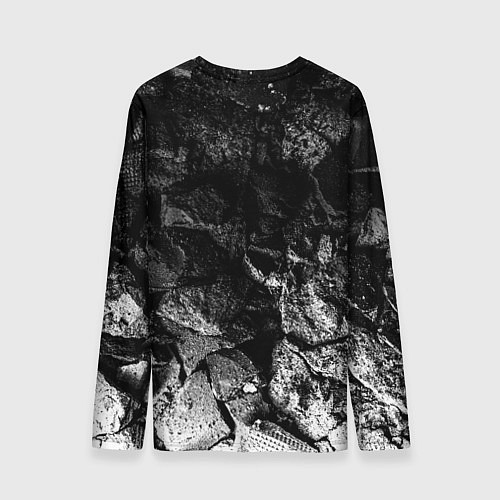 Мужской лонгслив Monaco black graphite / 3D-принт – фото 2